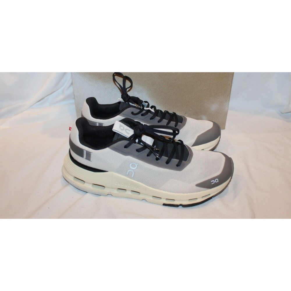 ON CLOUD WOMEN'S CLOUDNOVA FORM 2 RUNNING ATHLETIC SNEAKERS PEARL BLACK SZ 8